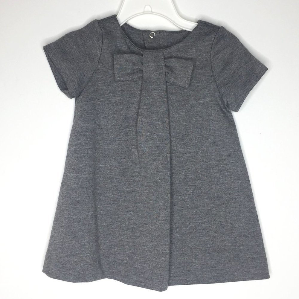 Jacadi Paris, 18mo. girl's grey a-line dress.